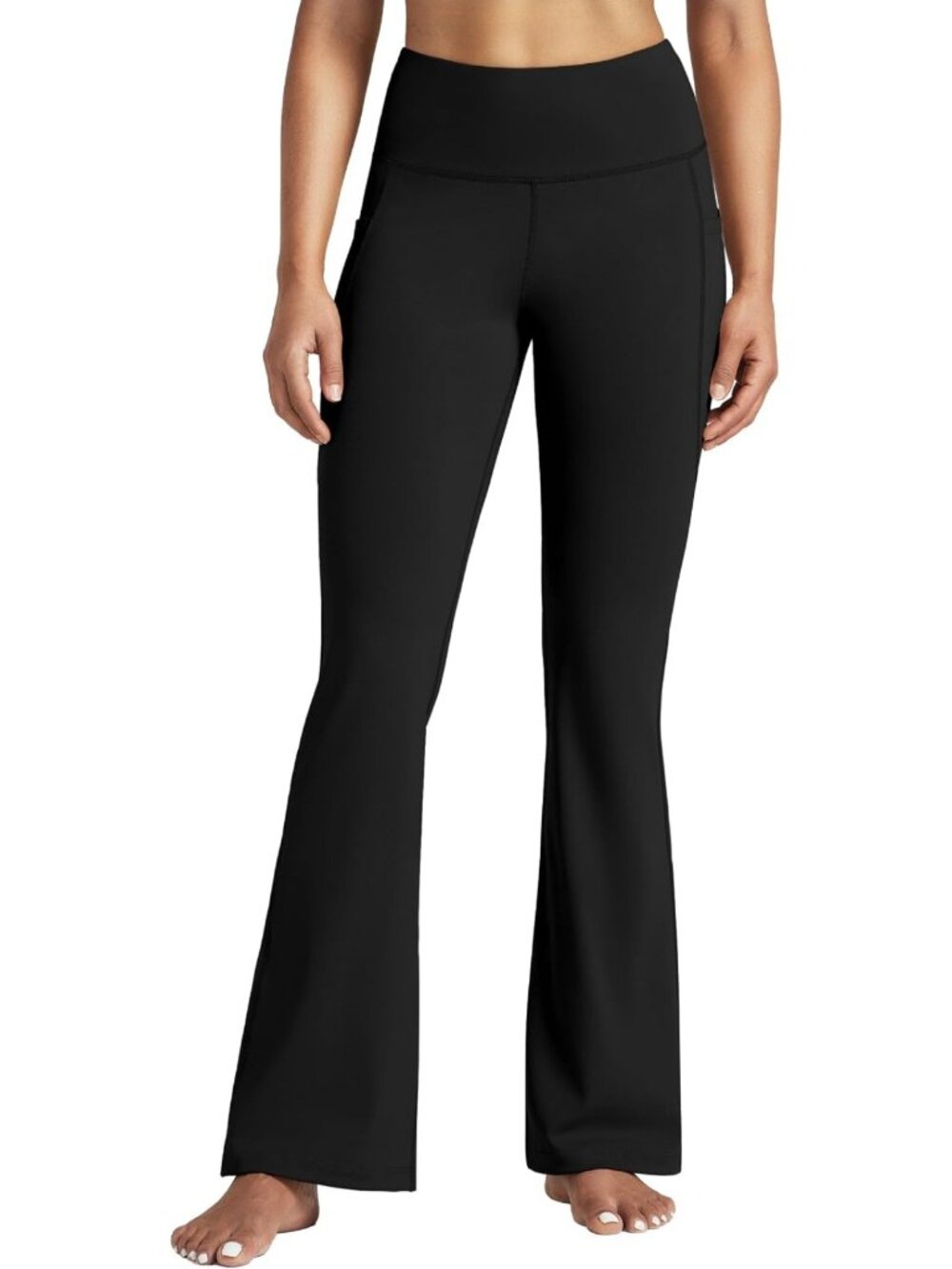High-Waisted Bootcut Yoga Pants with Pockets | Flare Leggings for Tummy Control